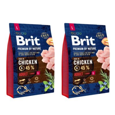 Karma dla psa BRIT Premium By Nature Large Kurczak 2 x 3 kg