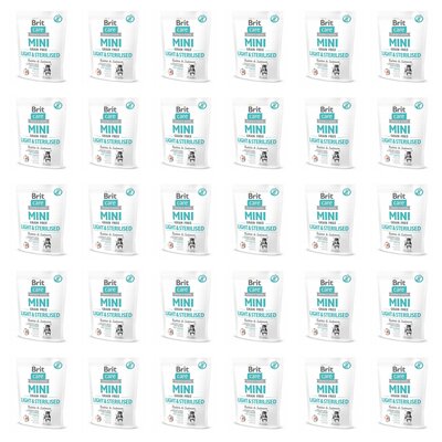 Karma dla psa BRIT Care Mini Light & Sterilised Królik z łososiem 30 x 400 g