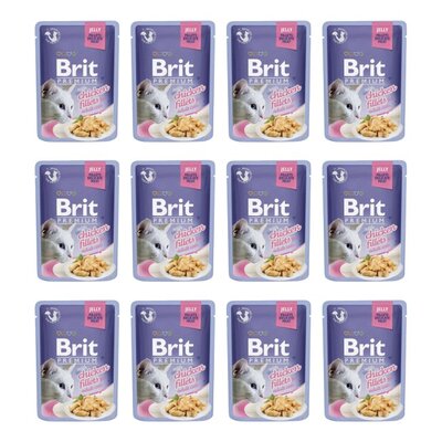 Karma dla kota BRIT Premium Kurczak 12 x 85 g