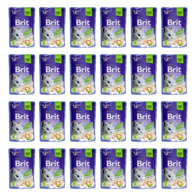 Karma dla kota BRIT Premium Pstrąg 24 x 85 g