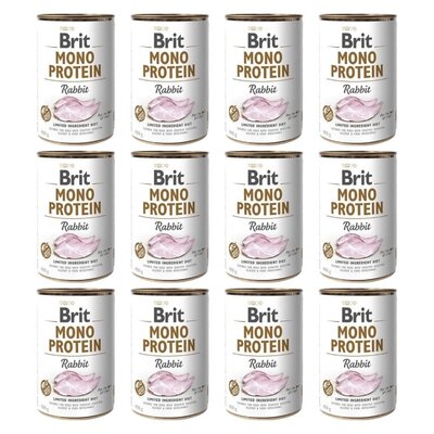 Karma dla psa BRIT Mono Protein Królik 12 x 400 g