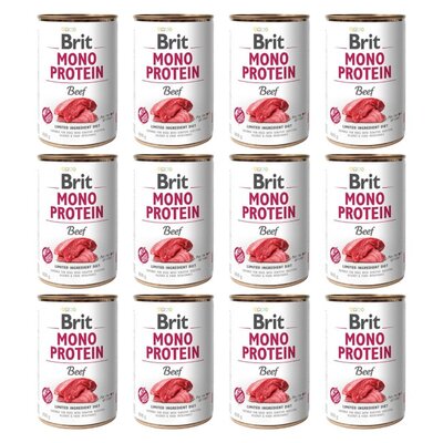 Karma dla psa BRIT Mono Protein Wołowina 12 x 400 g