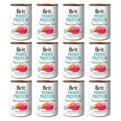 Karma dla psa BRIT Mono Protein Tuńczyk z ziemniakami 12 x 400 g