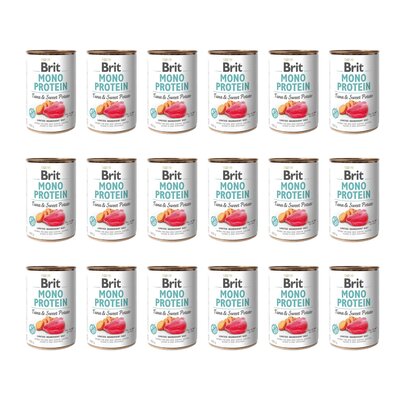 Karma dla psa BRIT Mono Protein Tuńczyk z ziemniakami 18 x 400 g