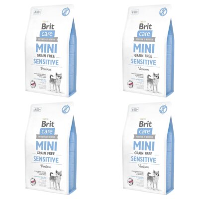 Karma dla psa BRIT Care Mini Sensitive Dziczyzna 4 x 7 kg
