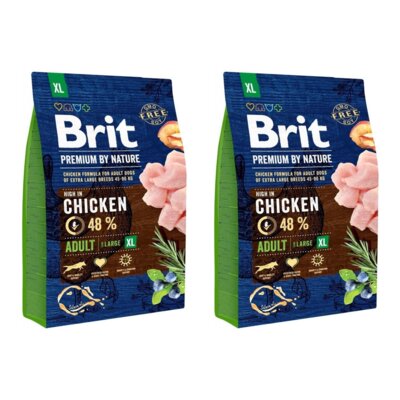 Karma dla psa BRIT Premium By Nature Extra Large Kurczak 2 x 3 kg