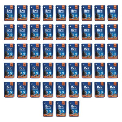 Karma dla kota BRIT Premium By Nature Sterilised Łosoś 48 x 100 g