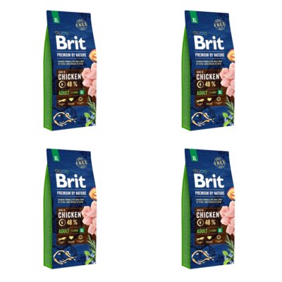 Karma dla psa BRIT Premium By Nature Extra Large Kurczak 4 x 15 kg