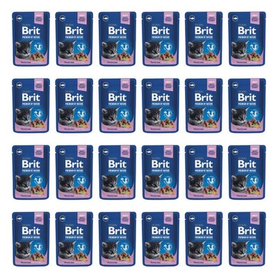 Karma dla kota BRIT Premium By Nature Junior Biała ryba 24 x 100 g