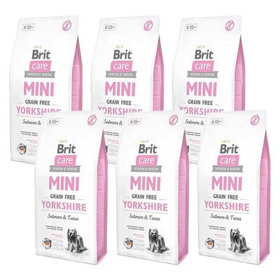 Karma dla psa BRIT Care Mini Yorkshire Łosoś z tuńczykiem 6 x 2 kg