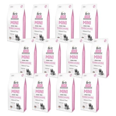 Karma dla psa BRIT Care Mini Yorkshire Łosoś z tuńczykiem 12 x 2 kg