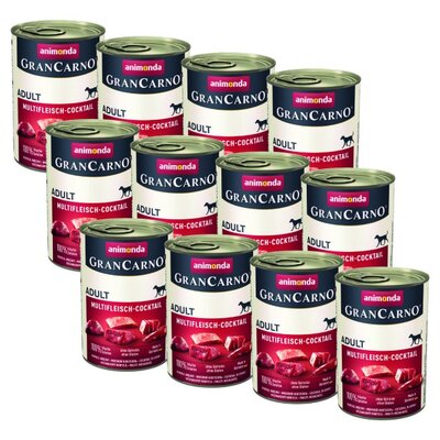 Karma dla psa ANIMONDA GranCarno Mięsny koktajl 12 x 400 g