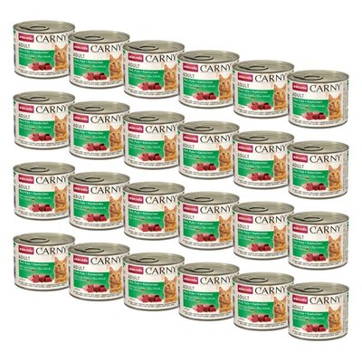 Karma dla kota ANIMONDA Carny Wołowina z indykiem i królikiem 24 x 200 g