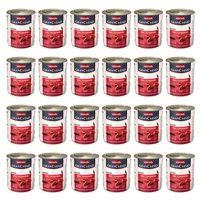 Karma dla psa ANIMONDA GranCarno Junior Wołowina i serca indyka 24 x 800 g