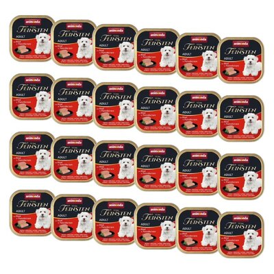 Karma dla psa ANIMONDA Vom Feinsten Wołowina z sercami indyczymi 24 x 150 g