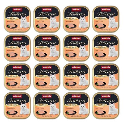 Karma dla kota ANIMONDA Vom Feinsten Mildes Menu Indyk z łososiem 16 x 100 g