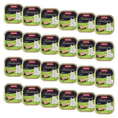 Karma dla kota ANIMONDA Vom Feinsten Indyk i kurczak z ziołami 24 x 100 g