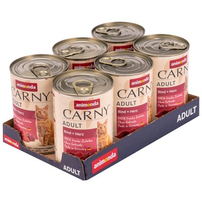 Karma dla kota ANIMONDA Carny Wołowina 6 x 400 g
