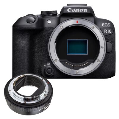 Aparat CANON EOS R10 Body EU26 + Adapter VILTROX EF-R2