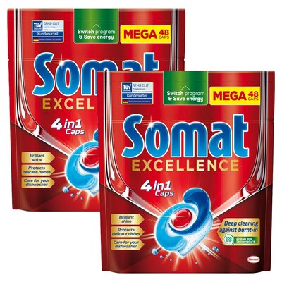 Kapsułki do zmywarek SOMAT Excellence 4 in 1 - 96 szt.