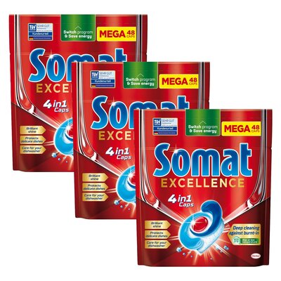 Kapsułki do zmywarek SOMAT Excellence 4 in 1 - 144 szt.