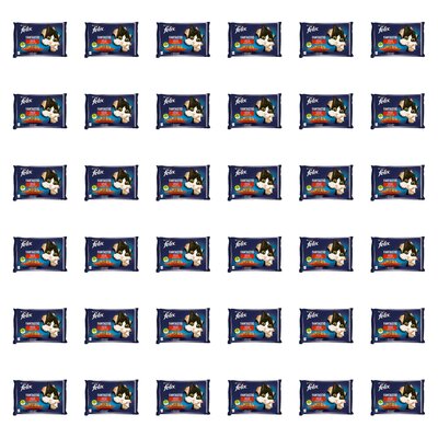 Karma dla kota FELIX Fantastic Wiejskie smaki Królik i Jagnięcina (144 x 85 g)