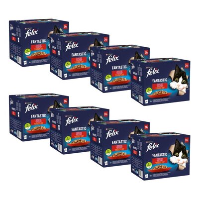 Karma dla kota FELIX Fantastic Wiejskie smaki (192 x 85 g)