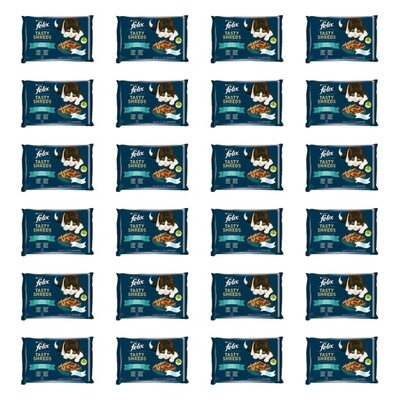 Karma dla kota FELIX Tasty Shreds Łosoś i tuńczyk (96 x 80 gr)