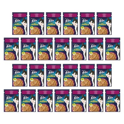 Karma dla kota FELIX Sensations Jellies Kaczka ze szpinakiem 26 x 85 g