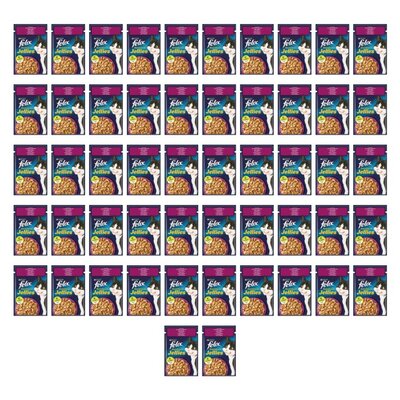 Karma dla kota FELIX Sensations Jellies Kaczka ze szpinakiem 52 x 85 g