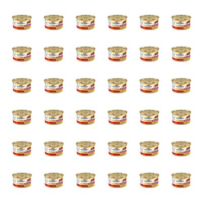 Karma dla kota GOURMET Gold Podwójna przyjemność Wołowina i Kurczak 36 x 85 g
