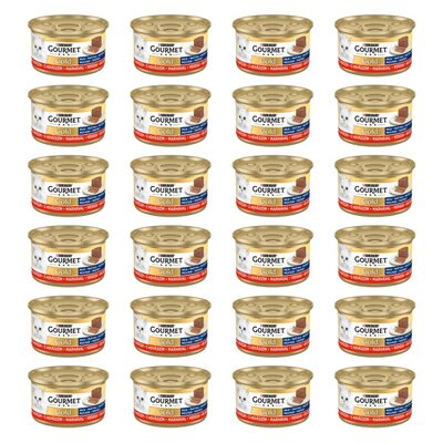 Karma dla kota GOURMET Gold Mus Wołowina 24 x 85 g