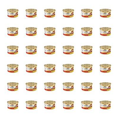 Karma dla kota GOURMET Gold Casserole Wołowina i kurczak w sosie pomidorowym 36 x 85 g
