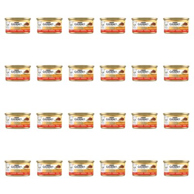 Karma dla kota GOURMET Gold Succulent Delights Wołowina 24 x 85 g