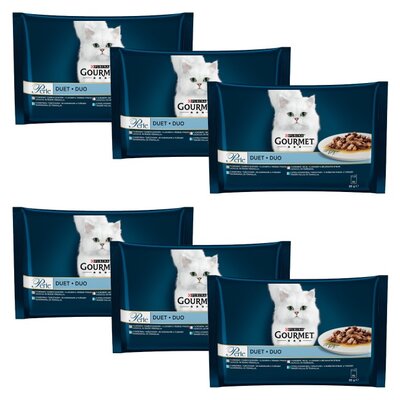 Karma dla kota GOURMET Perle Duet Rybny (24 x 85 g)