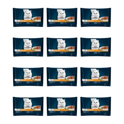 Karma dla kota GOURMET Perle Mini fileciki w sosie (144 x 85 g)