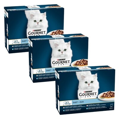 Karma dla kota GOURMET Perle Duet Rybny (36 x 85 g)