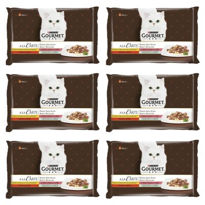 Karma dla kota GOURMET A La Carte Przepisy szefa kuchni Mix Smaków (24 x 85 g)