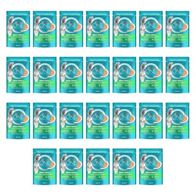 Karma dla kota PURINA ONE Indoor Formula Tuńczyk i zielona fasolka 26 x 85 g