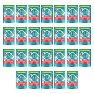 Karma dla kota PURINA ONE SterilCat Indyk z zieloną fasolą 26 x 85 g