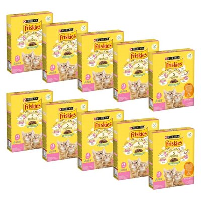 Karma dla kota FRISKIES Junior Kurczak z mlekiem i warzywami 10 x 300 g