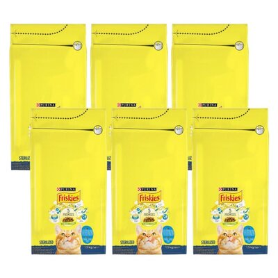 Karma dla kota FRISKIES Sterilized Łosoś z Warzywami 6 x 1.5 kg