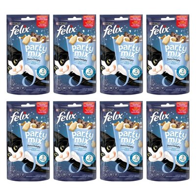 Przysmak dla kota FELIX Party Mix Mleko z jogurtem i serem cheddar 8 x 60 g