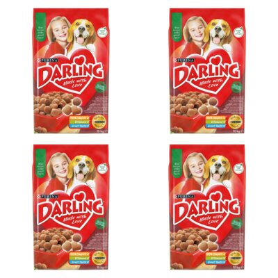 Karma dla psa DARLING Wołowina z Kurczakiem 4 x 10 kg