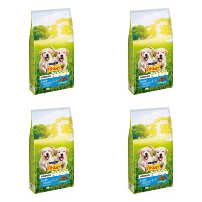 Karma dla psa FRISKIES 5 Promises Junior z kurczakiem i warzywami z mlekiem 4 x 15 kg