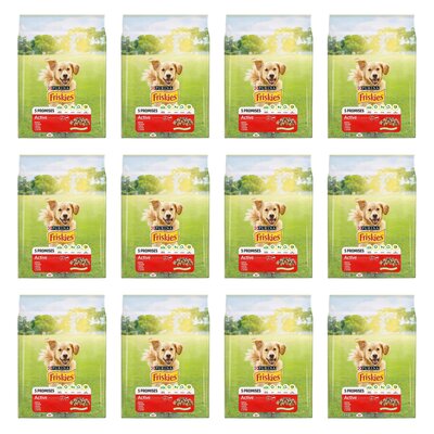 Karma dla psa FRISKIES 5 Promisses Active Wołowina 12 x 3 kg