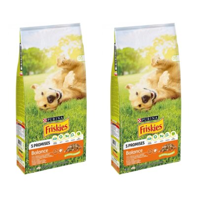 Karma dla psa FRISKIES Balance Kurczak z warzywami 2 x 15 kg