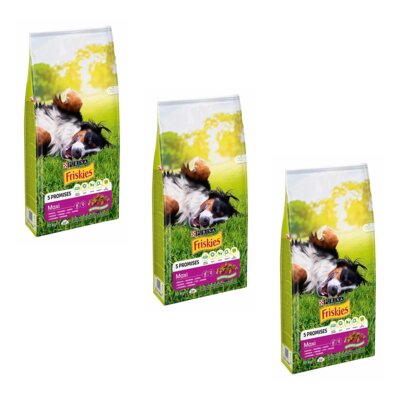 Karma dla psa FRISKIES 5 Promises Maxi Wołowina z warzywami 3 x 10 kg