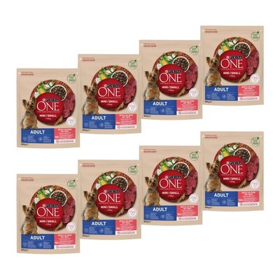 Karma dla psa PURINA One Mini Adult z wołowiną i ryżem 8 x 800 g