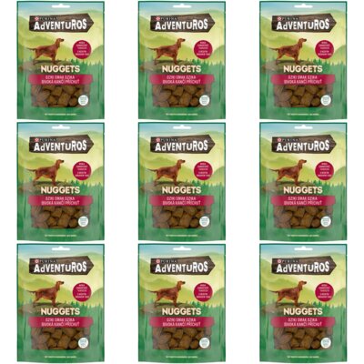 Przysmak dla psa ADVENTUROS Nuggets Dziki smak dzika 9 x 90 g
